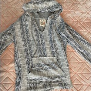 BOHO hooded Longsleeve With Drawstrings